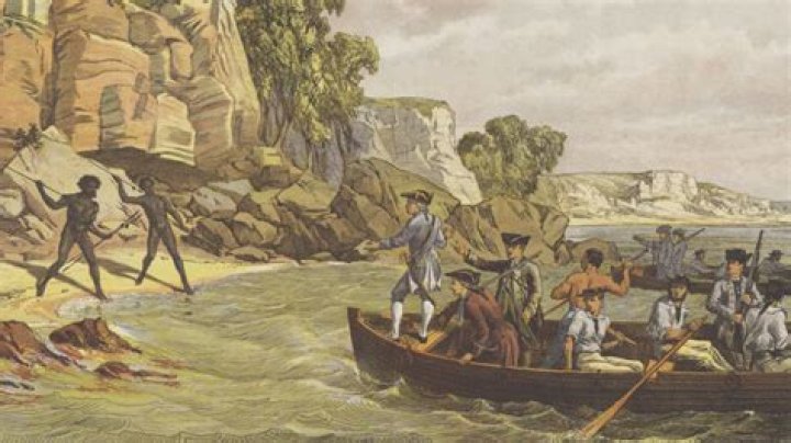 When did Captain Cook set foot on Australia?