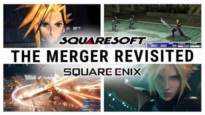 When did Squaresoft merge with Enix?
