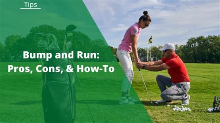 When should I bump and run in golf?