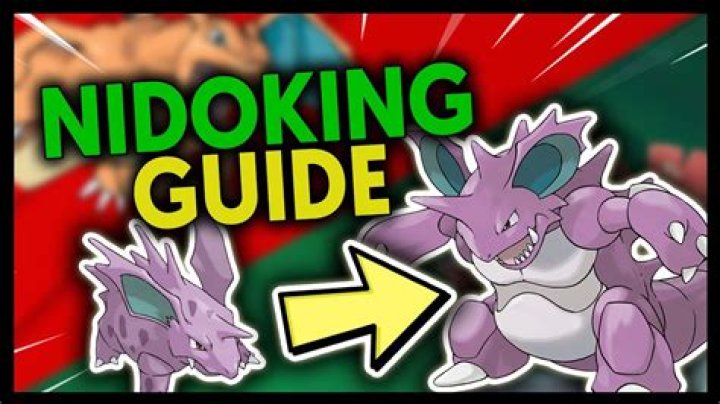 When should I evolve Nidorino to Nidoking?