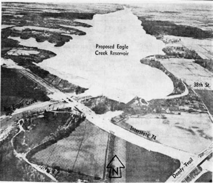 When was Eagle Creek Reservoir built?