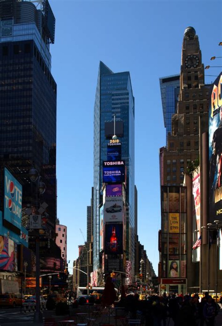 When was Time Square built?