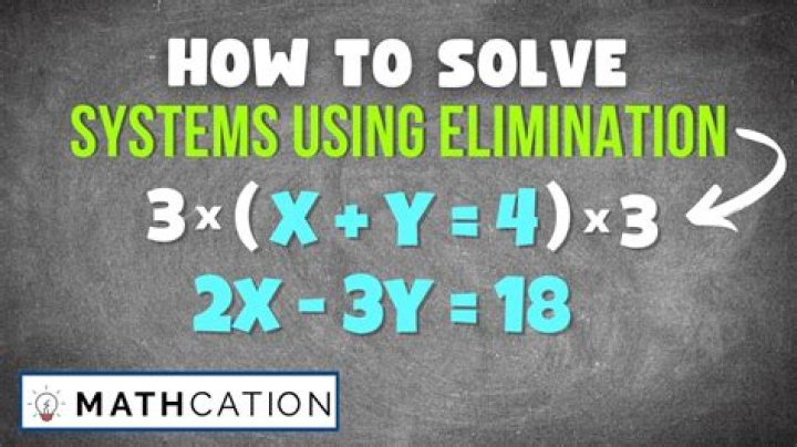 When would you choose to use elimination as the method to solve a system?