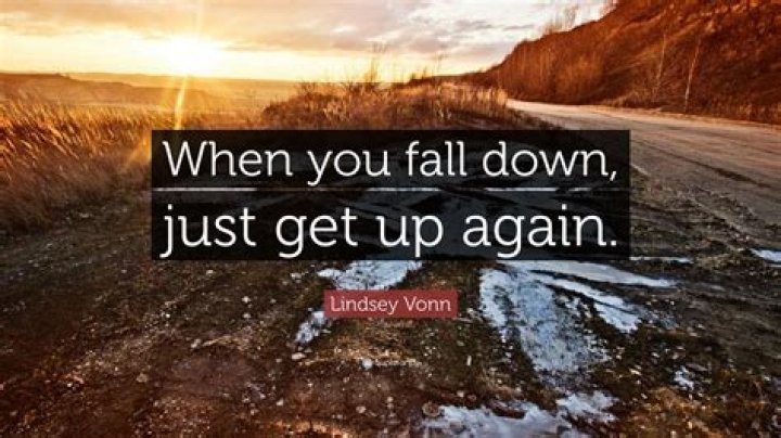 When you fall down Meaning?
