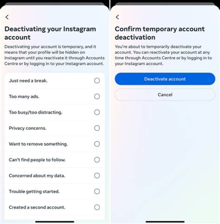 When you temporarily deactivate Instagram can you get it back?