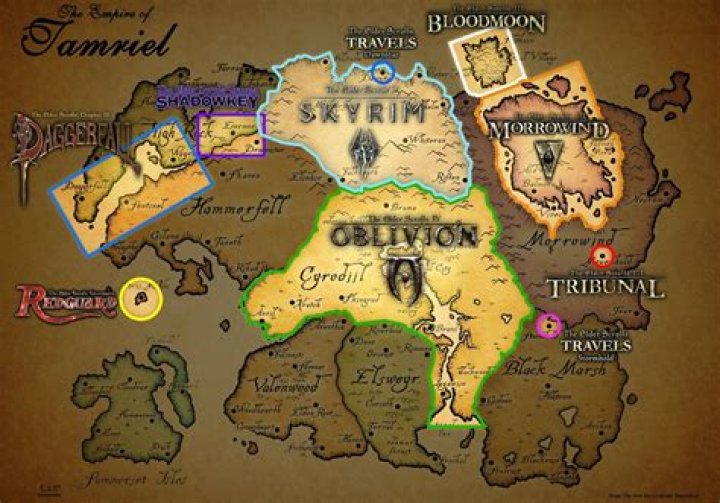 Where are all the races from in The Elder Scrolls?