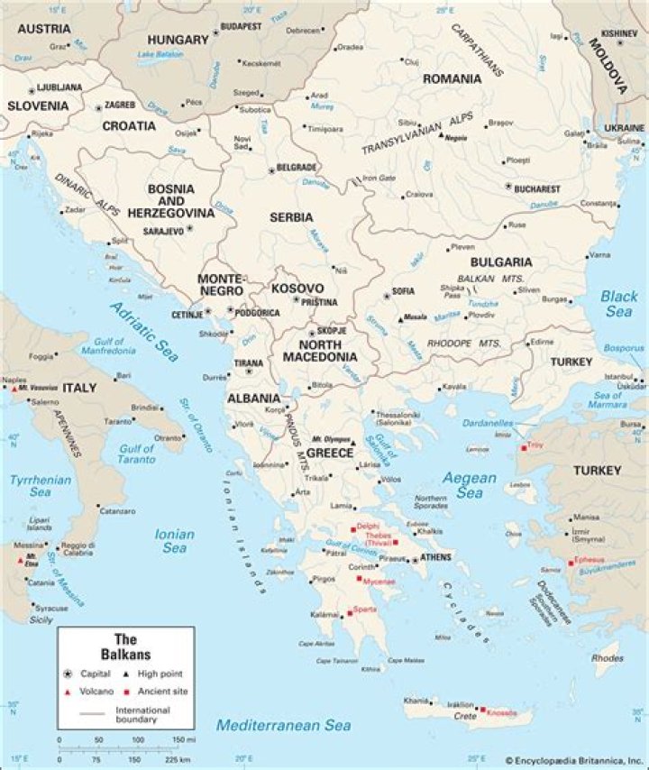 Where are the Balkans located in Europe?