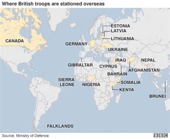 Where are UK soldiers currently deployed?