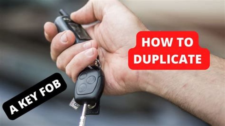 Where can I duplicate a key fob?