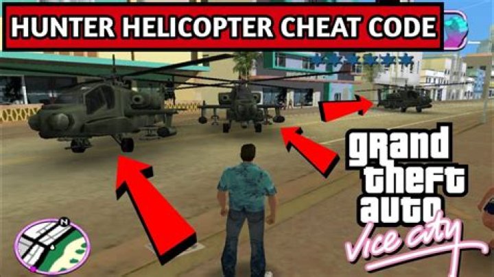Where can I find a hunter in GTA Vice City?