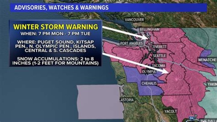 Where can I see snow in Washington?