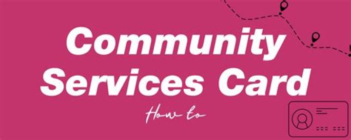 Where can I use community services card?
