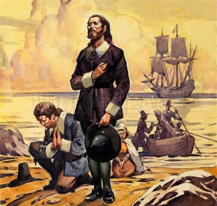 Where did the Pilgrim Fathers settle?