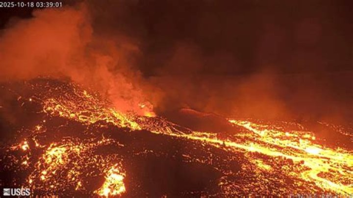 Where did the volcano erupt in Hawaii?