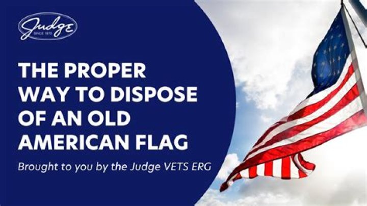 Where do I dispose of an American flag?