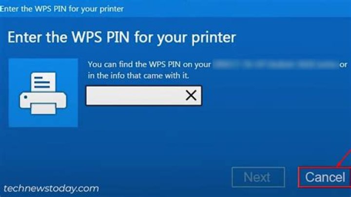Where do I find the WPS PIN on my canon mx492 printer?