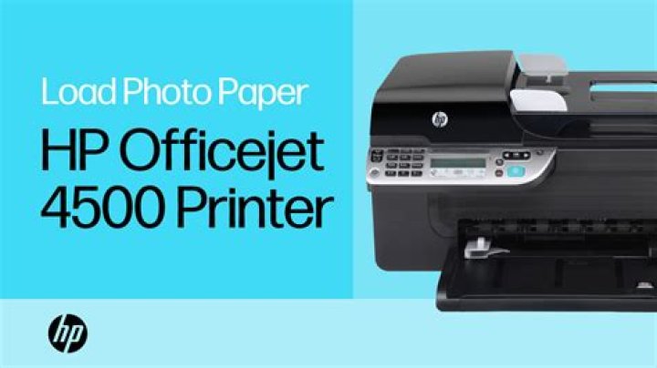 Where do you load paper in HP Officejet 4500?