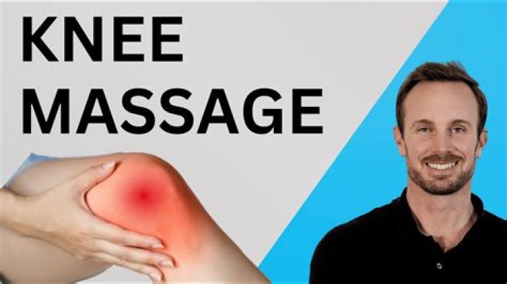 Where do you massage a sore knee?