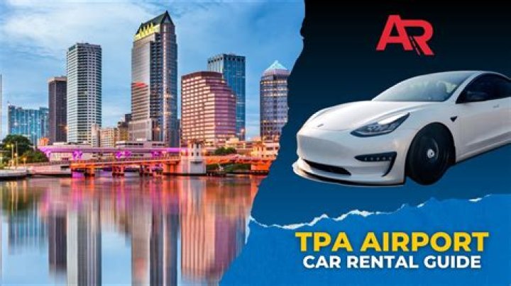 Where do you pick up a rental car at Tampa airport?