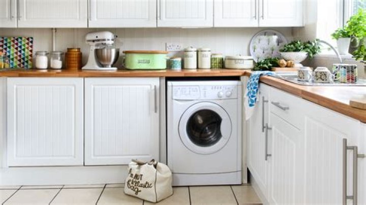 Where do you put a washing machine in a small house?