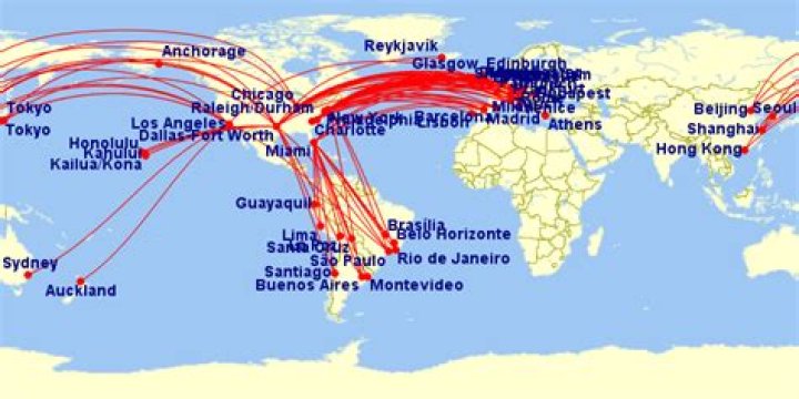 Where does American Airlines fly to in Colombia?
