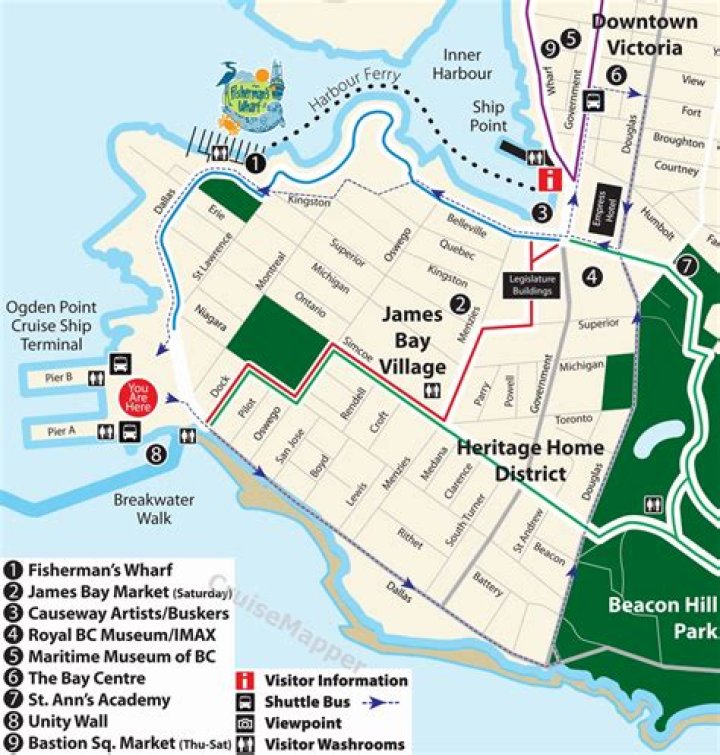 Where does NCL dock in Victoria BC?