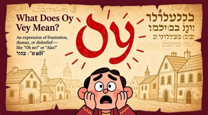 Where does Oy vey come from?