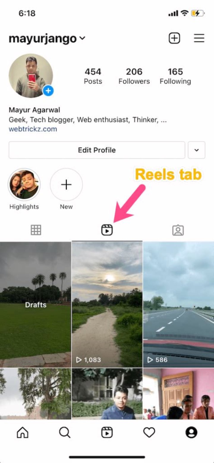 Where does the archived photos go on Instagram?