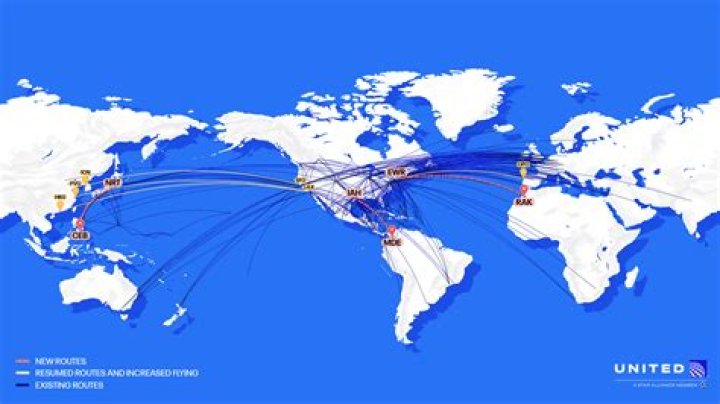 Where does United fly in Africa?