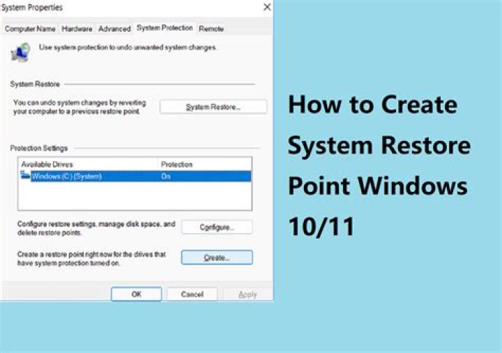 Where does Windows 10 save restore points?