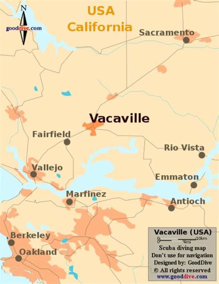 Where in California is Vacaville?