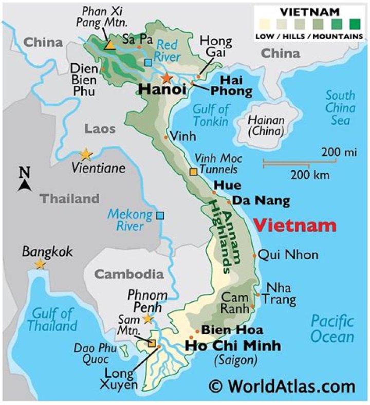 Where in Vietnam is long tan?