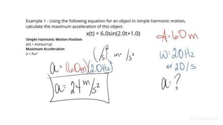 Where is acceleration maximum in simple harmonic motion?