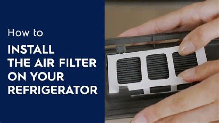 Where is air filter located on LG refrigerator?
