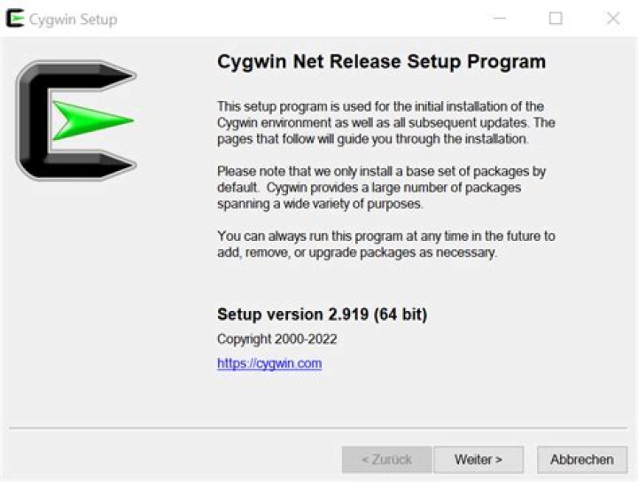 Where is Cygwin setup EXE?