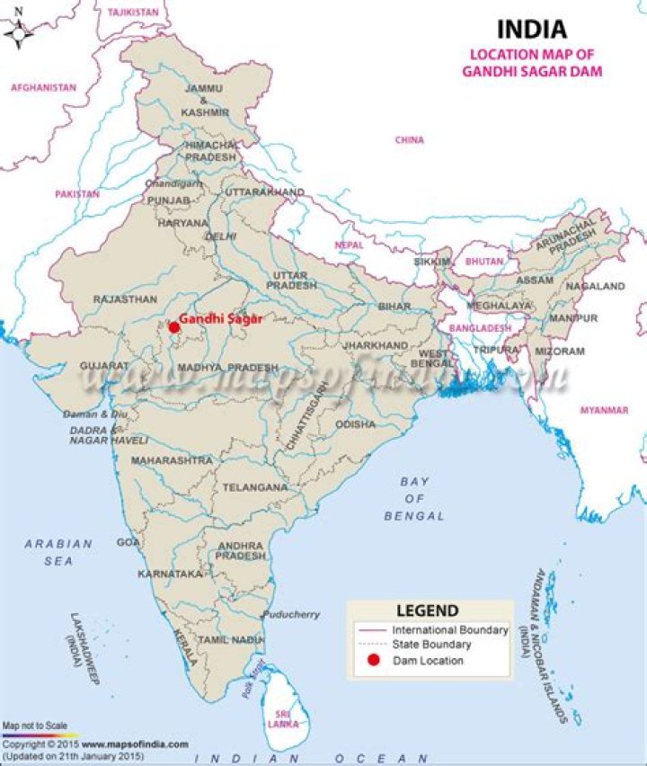 Where is Gandhi Sagar Lake?