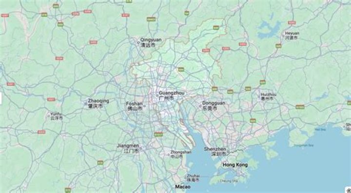 Where is Guangzhou in relation to Wuhan?