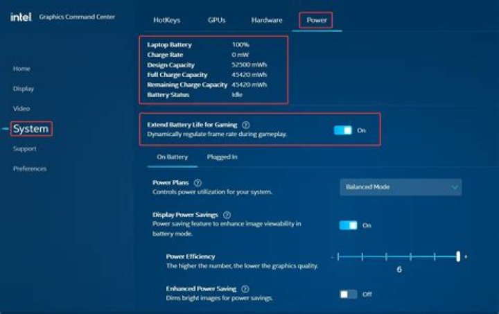 Where is Intel graphics control panel located?