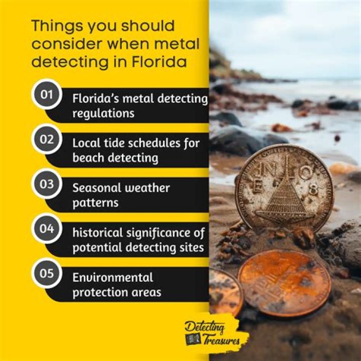 Where is it legal to metal detect in Florida?