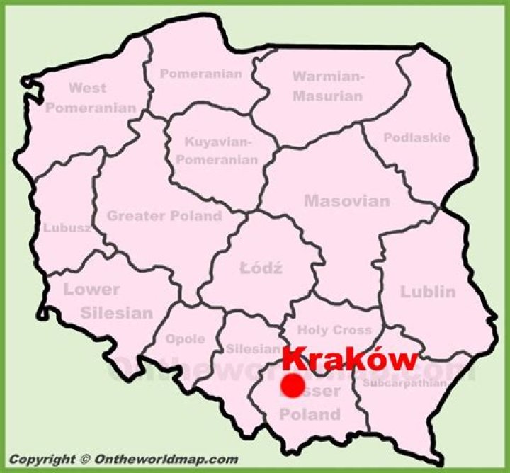 Where is Krakow located in Poland?
