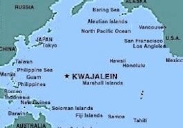 Where is Kwajalein located?