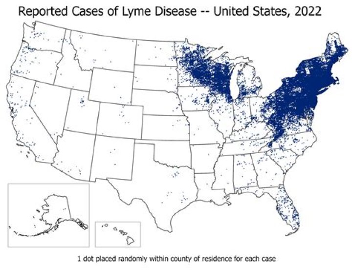 Where is Lyme disease found in Ontario?