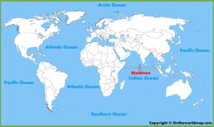 Where is Maldives located on the world map?