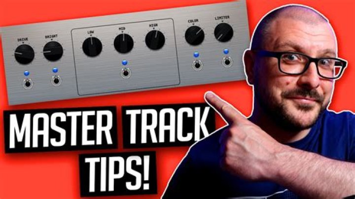 Where is Master track on GarageBand?
