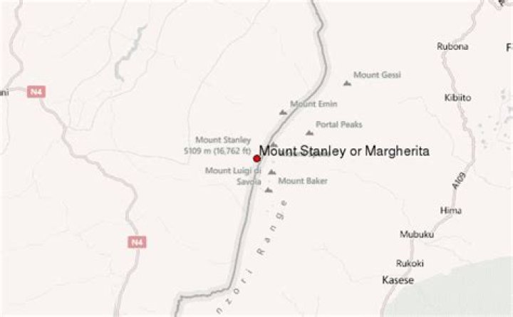 Where is Mount Stanley in Africa?