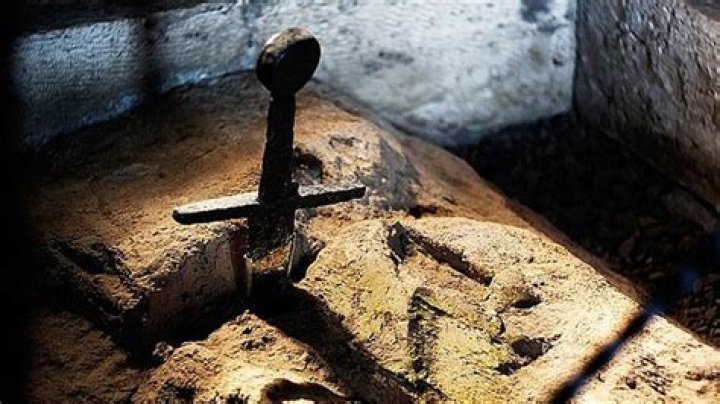 Where is the actual sword in the stone?