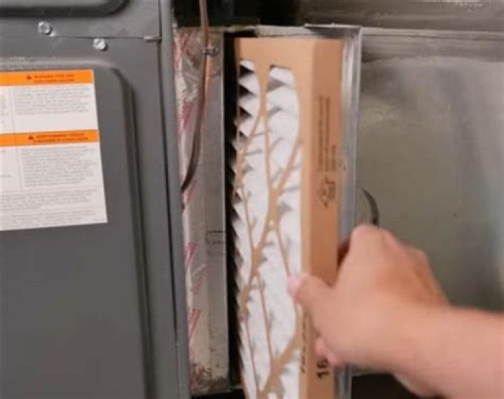 Where is the filter on a Goodman air handler?
