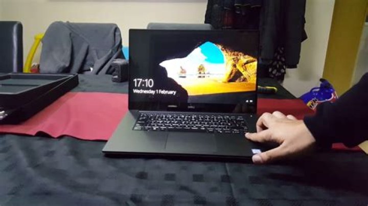 Where is the fingerprint sensor on Dell XPS?