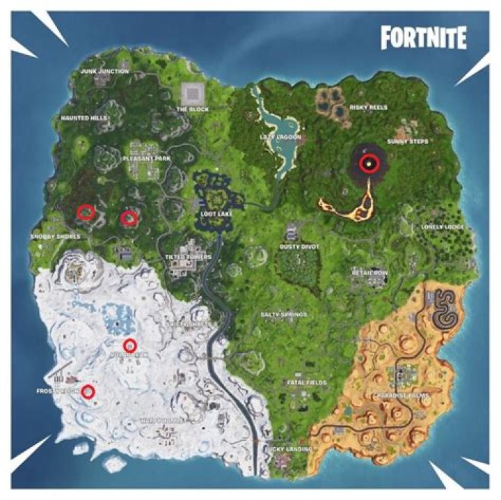 Where is the highest mountain in fortnite located?