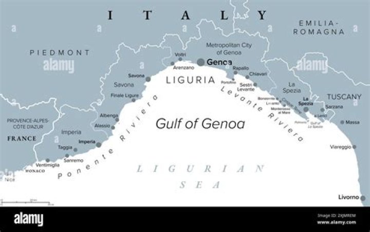 Where is the Ligurian coast of Italy?